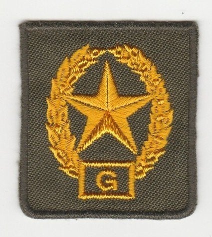 Embleem (trui) Schutter G (Geweer), Verzenden, Landmacht, Nederland, Embleem of Badge