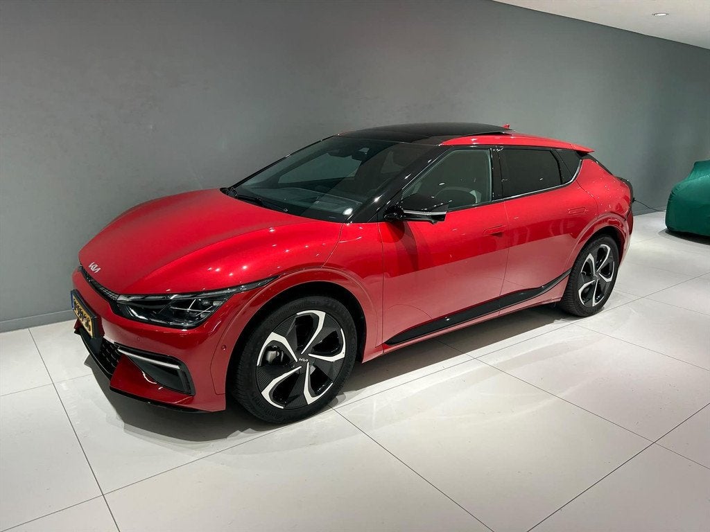Kia Ev6 77,4kWh 325pk AWD GT-Line afn. trekhaak, Auto's, Kia, Automaat, 12 maanden, Gebruikt, Zwart