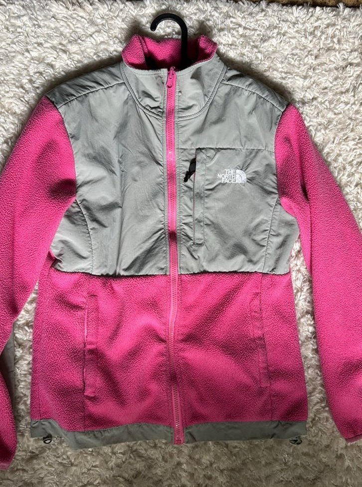 The North Face fleece jas roze/grijs, Ophalen of Verzenden, Gedragen, Maat 36 (S), Roze