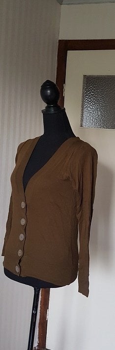 Leuk olijf groen vest van H&M, ook mooi met overhemd eronder, Verzenden, Zo goed als nieuw, Maat 34 (XS) of kleiner, Groen