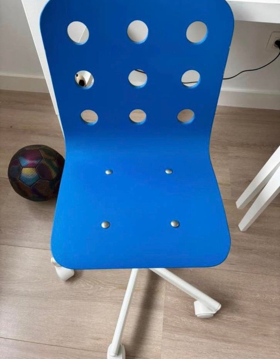 Bureaustoel blauw van IKEA, Ophalen, Gebruikt, Blauw, Balstoel