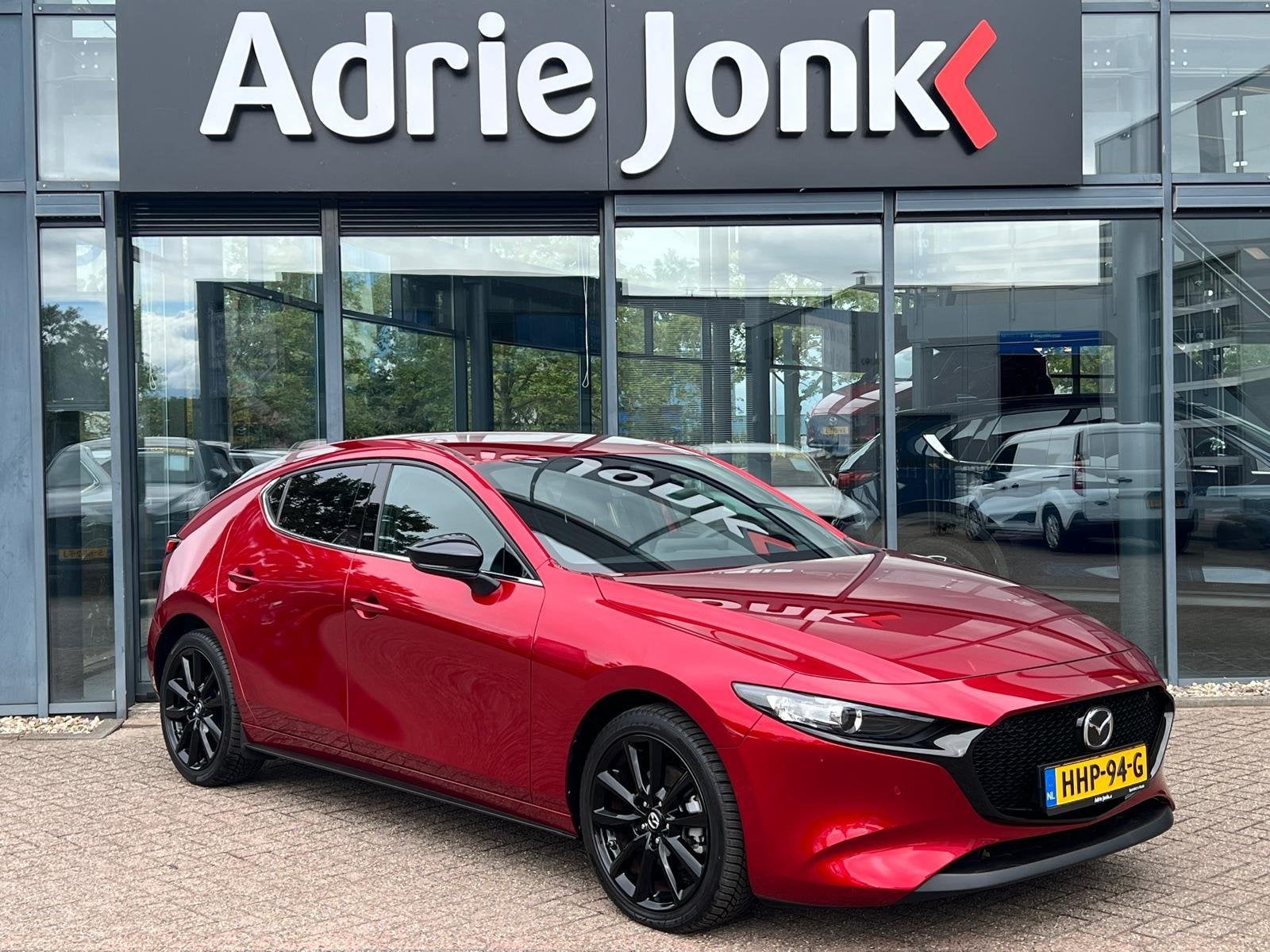 Mazda 3 2.5 e-SkyActiv-G M Hybrid 140 Homura AUTOMAAT | NED, Auto's, Mazda, Stof, Gebruikt, 4 cilinders, Origineel Nederlands