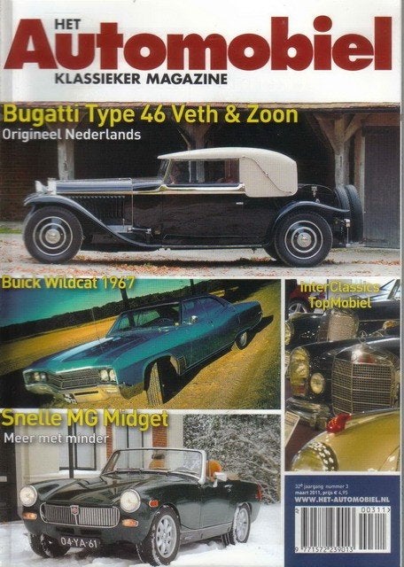 Automobiel 3 2011 : MG Midget - Buick Wildcat - Bugatti T46, Ophalen of Verzenden, Gelezen, Algemeen