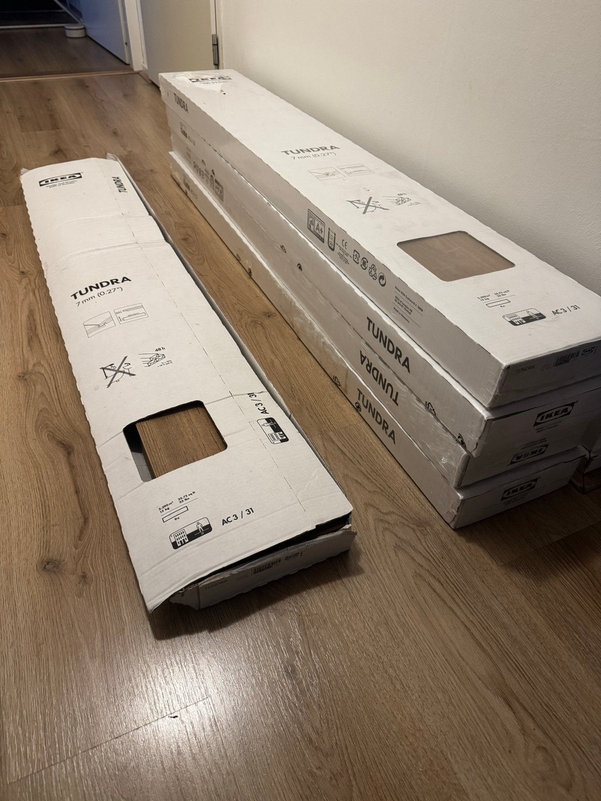 IKEA Tundra Laminaat 4,5 pak (11,41m2), Ophalen, Nieuw, 10 m² of meer, 10 tot 30 cm