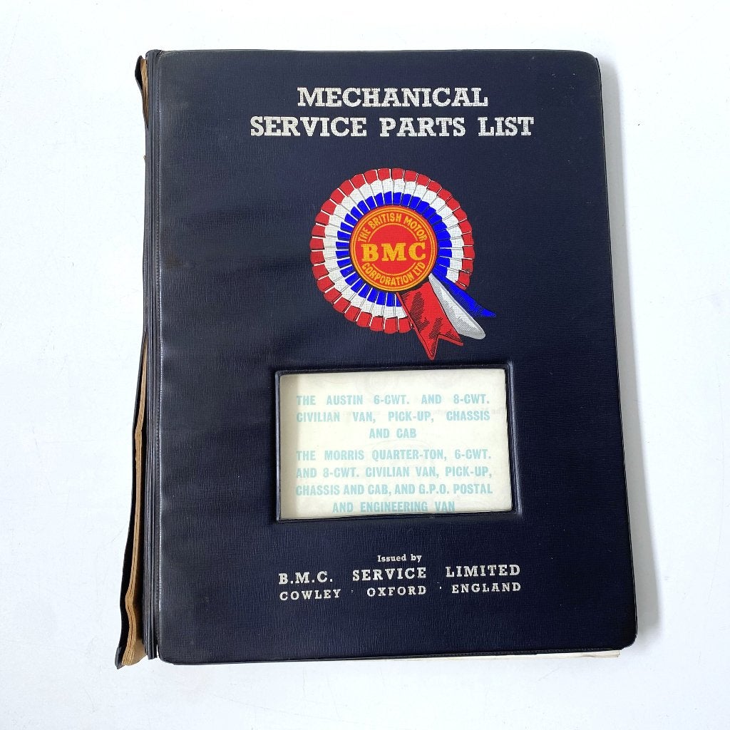 Austin/Morris 6cwt/8cwt parts list, Verzenden