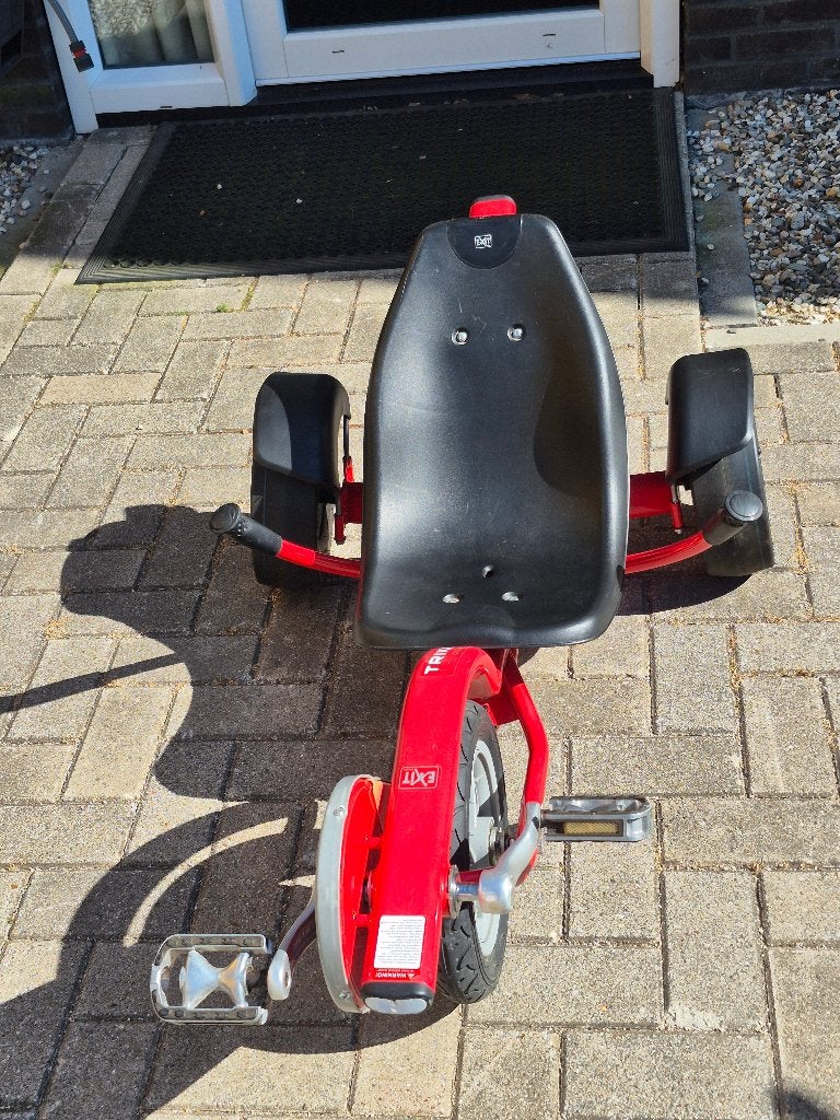 TRIKE.    EXIT Triker Go-Kart - Rood, Ophalen, Zo goed als nieuw, Terugtraprem, Exit