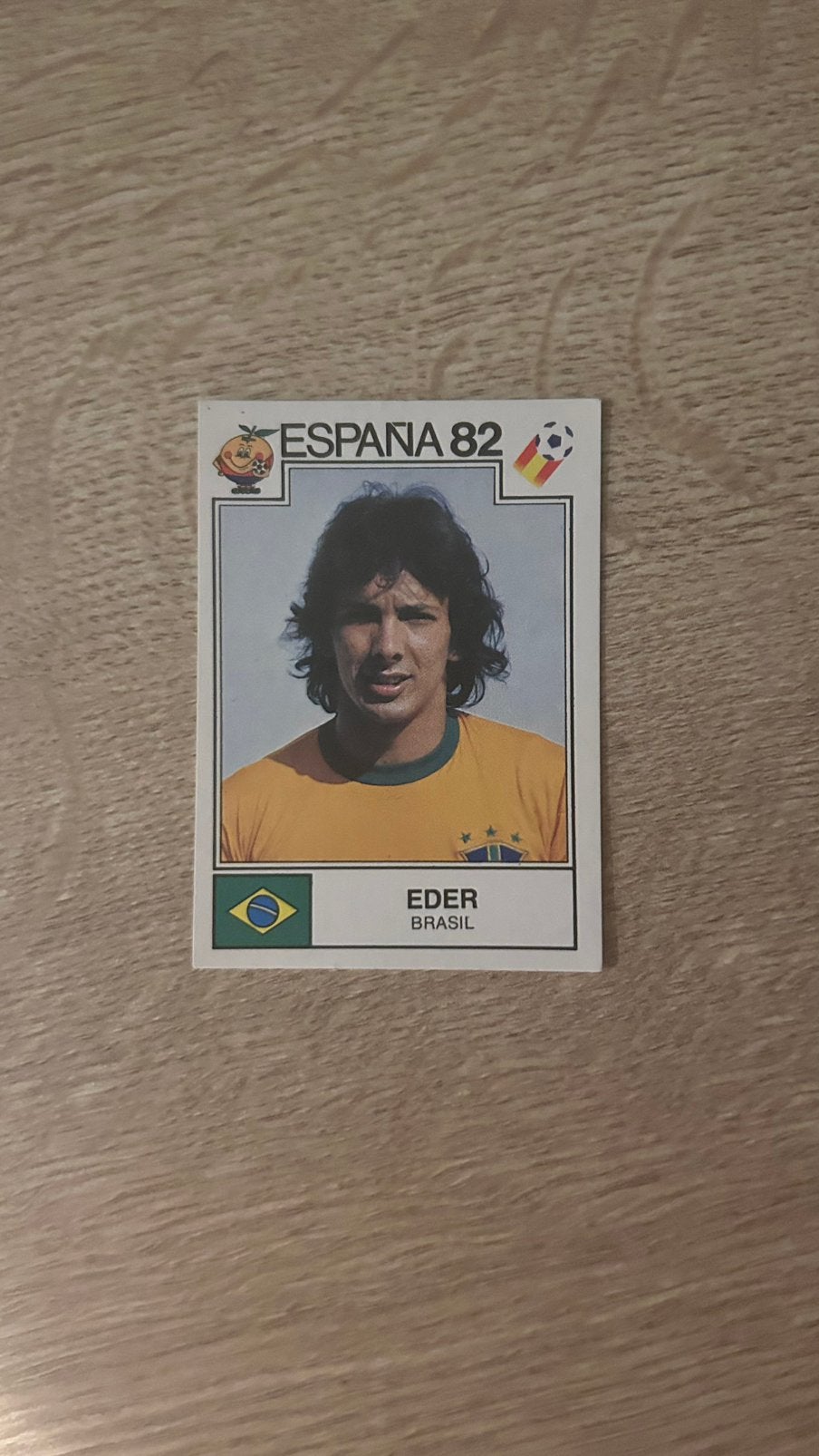 Panini Espana 82 plaatje Eder WK 82, Hobby en Vrije tijd, Stickers en Plaatjes, Verzenden, Zo goed als nieuw, Sticker