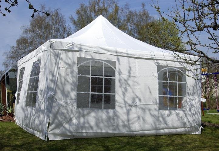 Chique Exclusieve Grote Pagode Tent Prieel 4x4m. Nieuw!, Tuin en Terras, Partytenten, Ophalen of Verzenden, Nieuw, Minder dan 5 meter