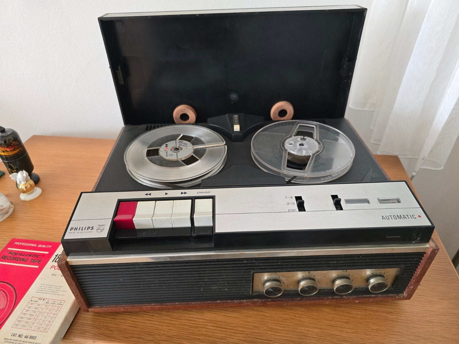 Philips Bandrecorder - Vintage Audio Apparaat, Ophalen, Bandrecorder, Met stofkap