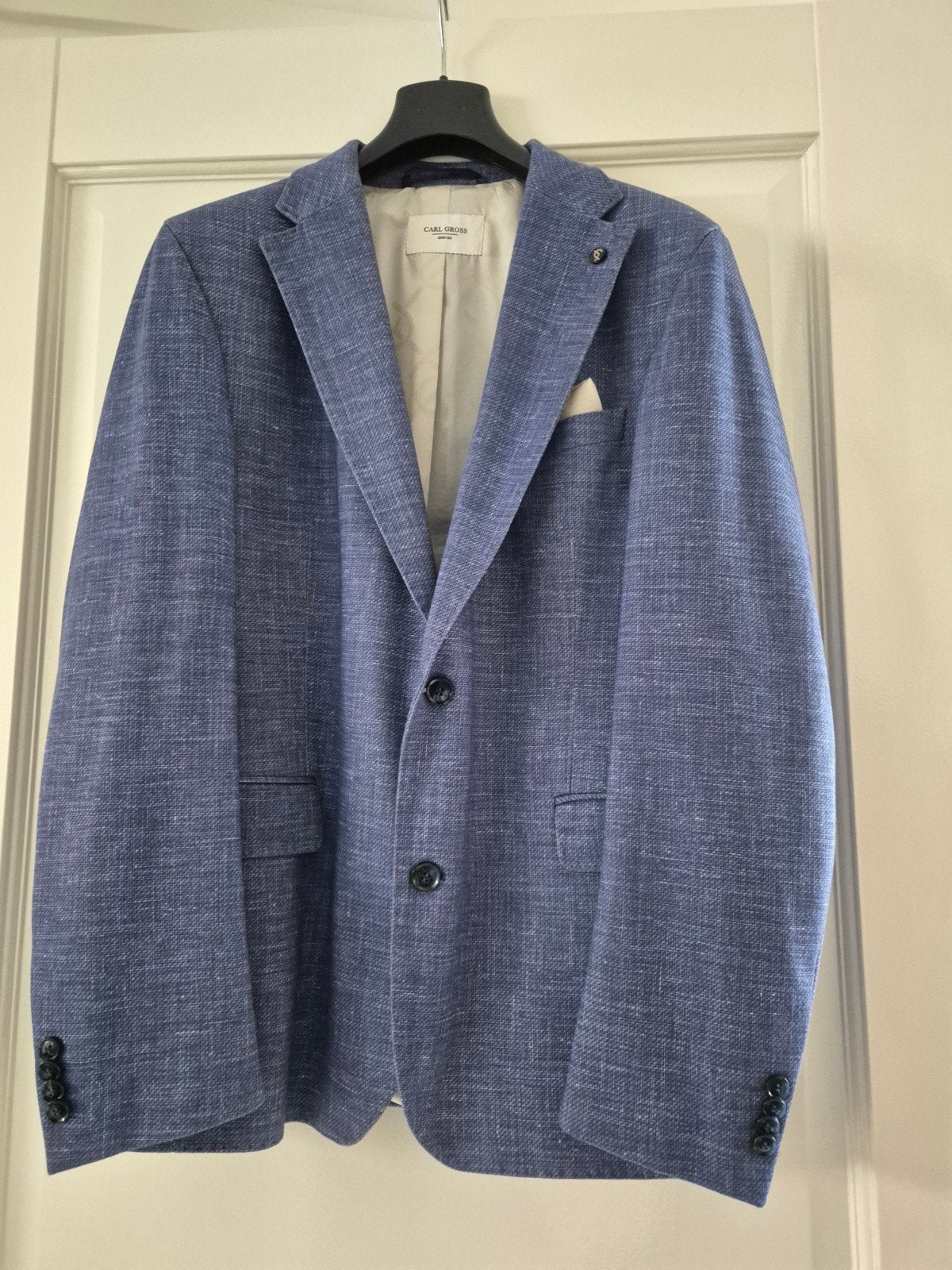 Colbert, Kleding | Heren, Ophalen of Verzenden, Zo goed als nieuw, Blauw, Carl gross