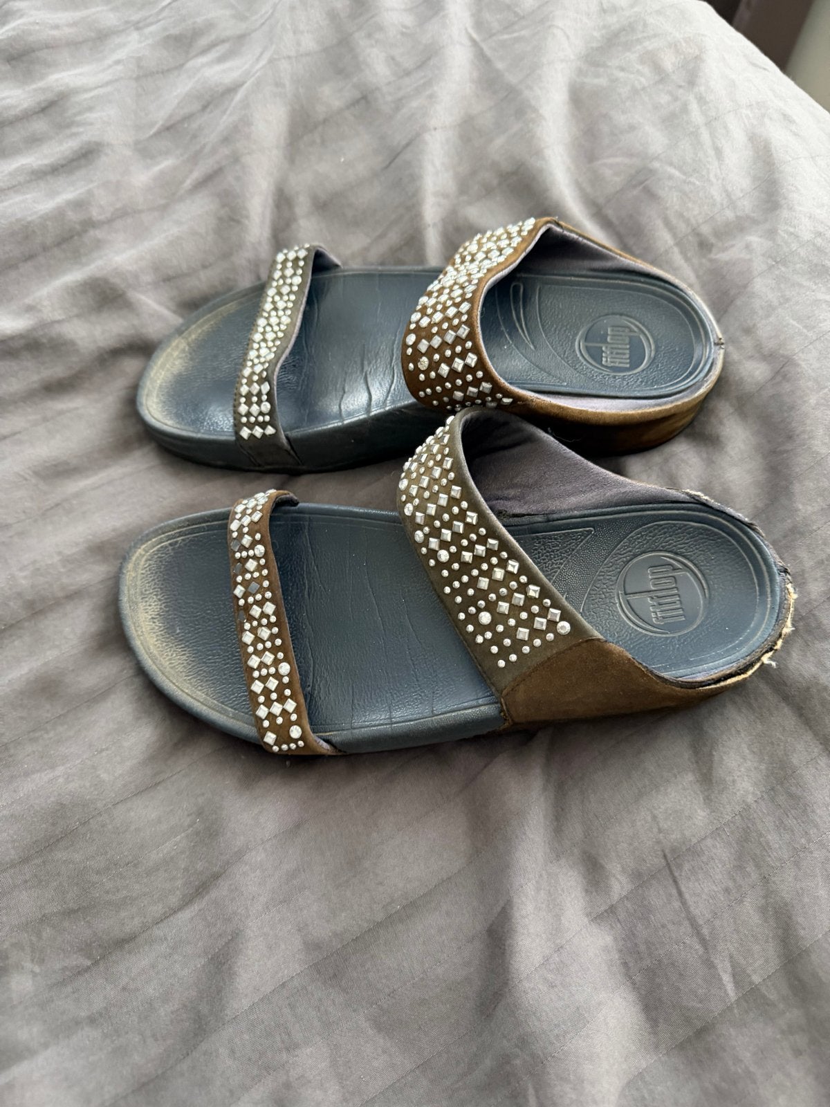 Fitflop sandalen met studs, Zwart, Gedragen, Sandalen of Muiltjes, Ophalen of Verzenden
