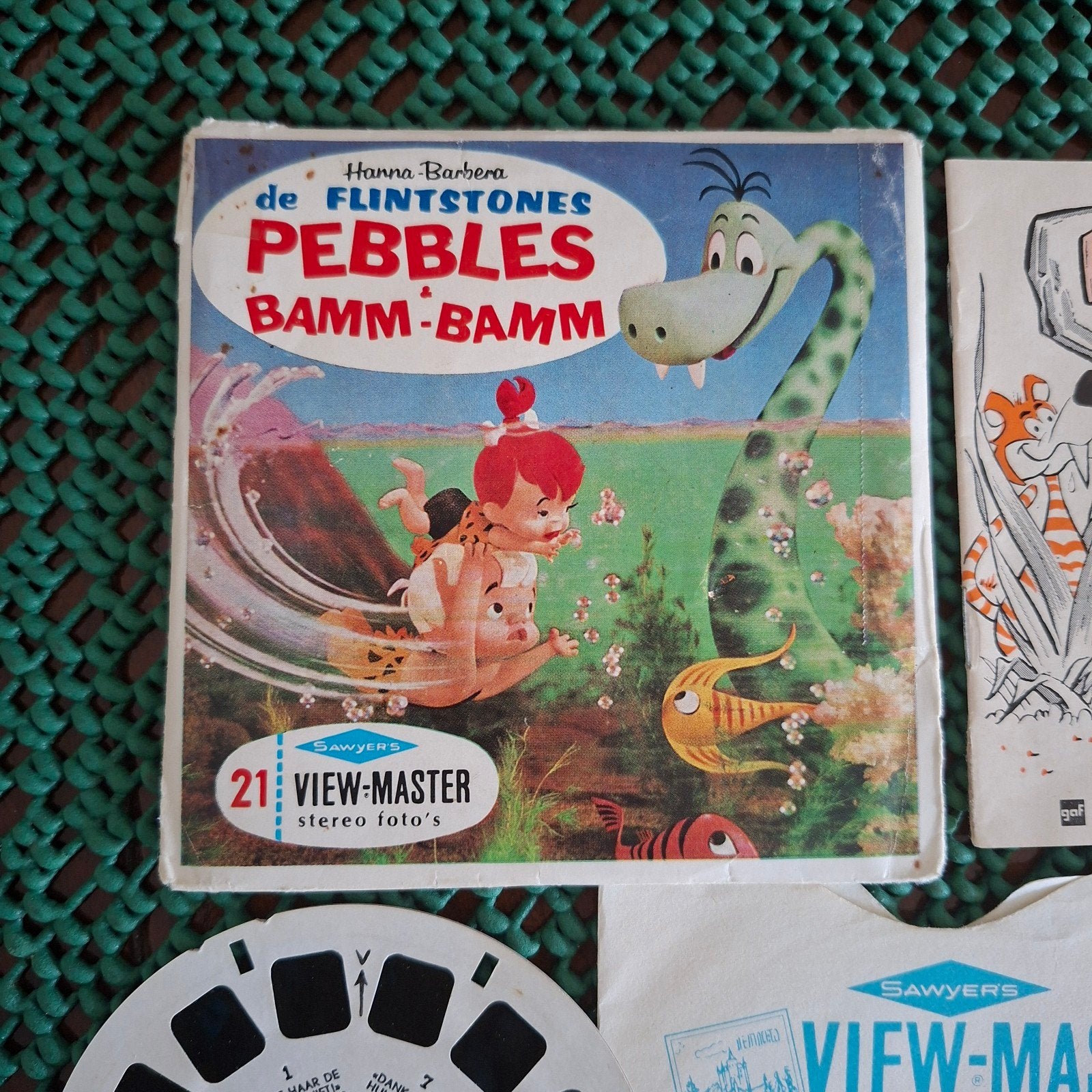 Vintage View-Master: De Flintstones Pebbles & Bamm-Bamm, Ophalen of Verzenden, Gebruikt
