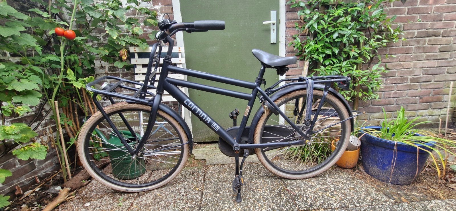 Cortina U4 Transportfiets - Mat Zwart, Terugtraprem, Versnellingen, Ophalen of Verzenden, Cortina