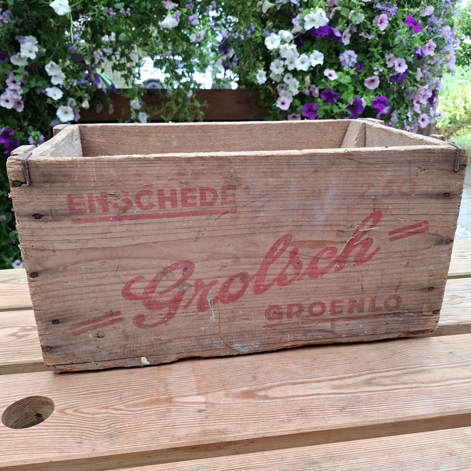 Vintage Grolsch Houten Krat - Enschede Groenlo, Ophalen