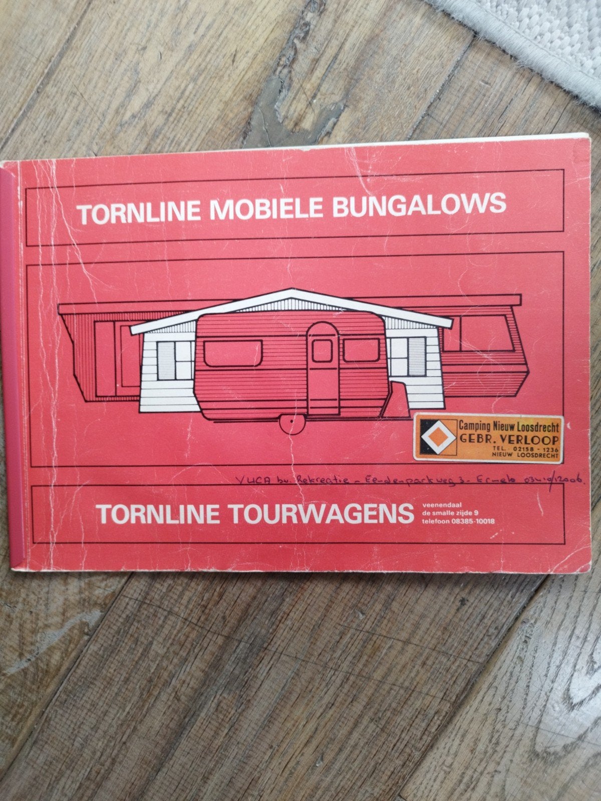 Tornline Mobiele Bungalows en Tourwagens Catalogus 1970, Gelezen, Folder, Torline, Ophalen of Verzenden