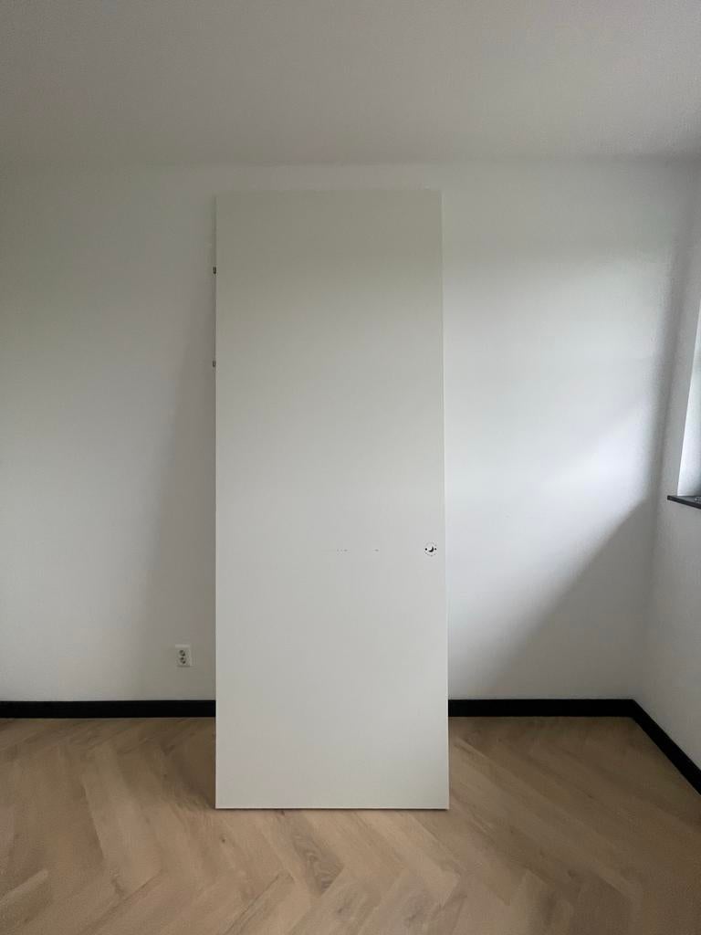 Gratis af te halen, Opdekdeur wit, Ophalen, Gebruikt, 80 tot 100 cm, 215 cm of meer