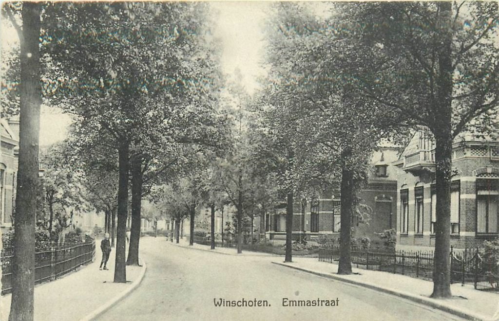 701-129-001 Winschoten Emmastraat, Verzamelen, Ansichtkaarten | Nederland, Verzenden, Voor 1920, Groningen
