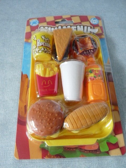 Speelset Fast Food Mini Menu Nieuw, Ophalen of Verzenden, Nieuw, Kunststof, Speelkeuken-accessoire