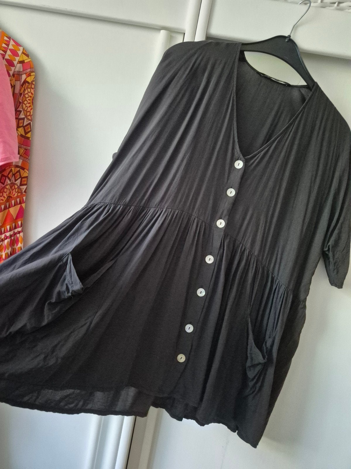 Zara zwarte blouse tuniek xl oversized one size boho ibiza, Maat 46/48 (XL) of groter, Ophalen of Verzenden, Zo goed als nieuw
