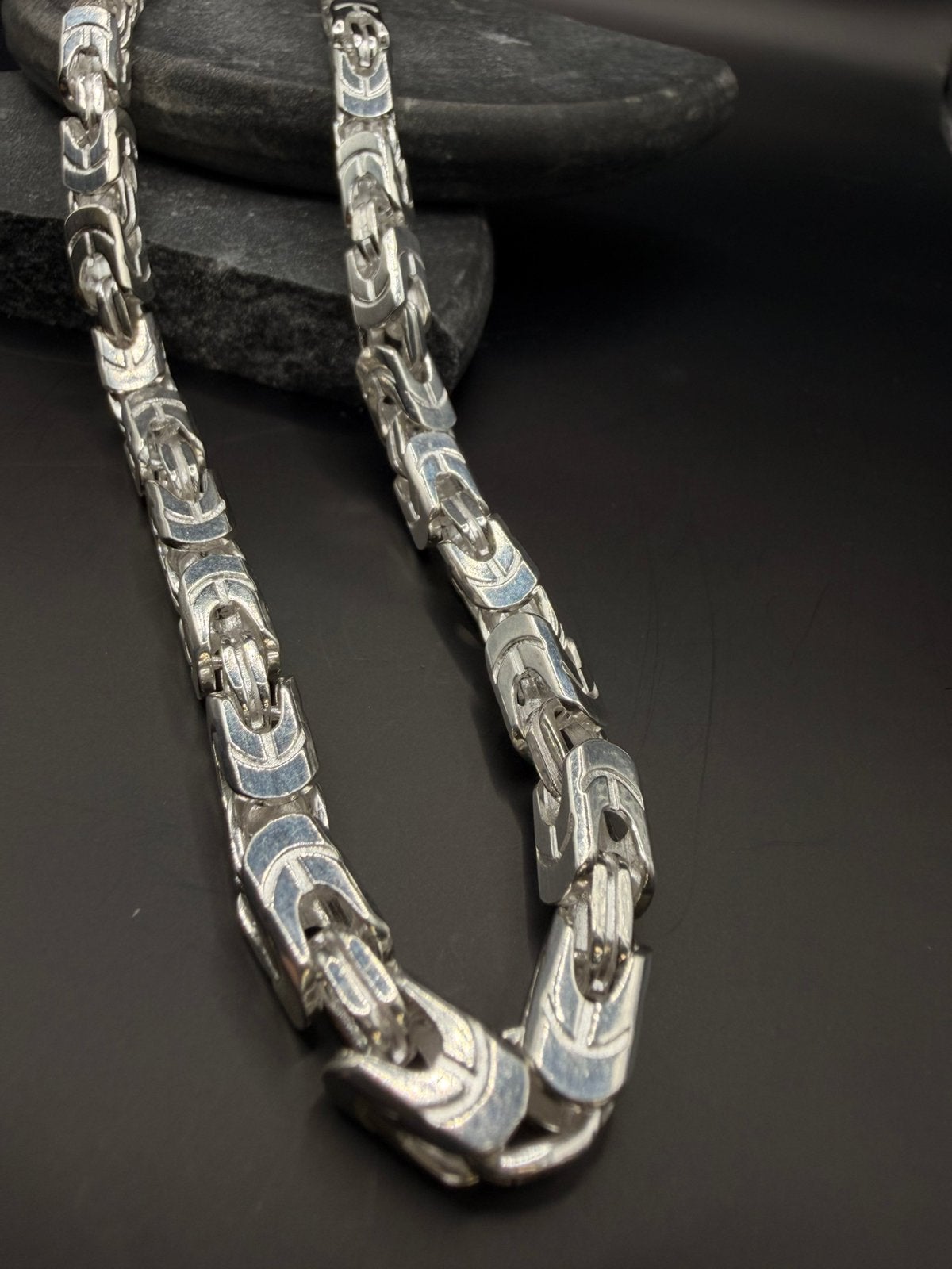 925 zilveren koningsketting, Sieraden, Tassen en Uiterlijk, Ophalen of Verzenden, Nieuw, Zilver