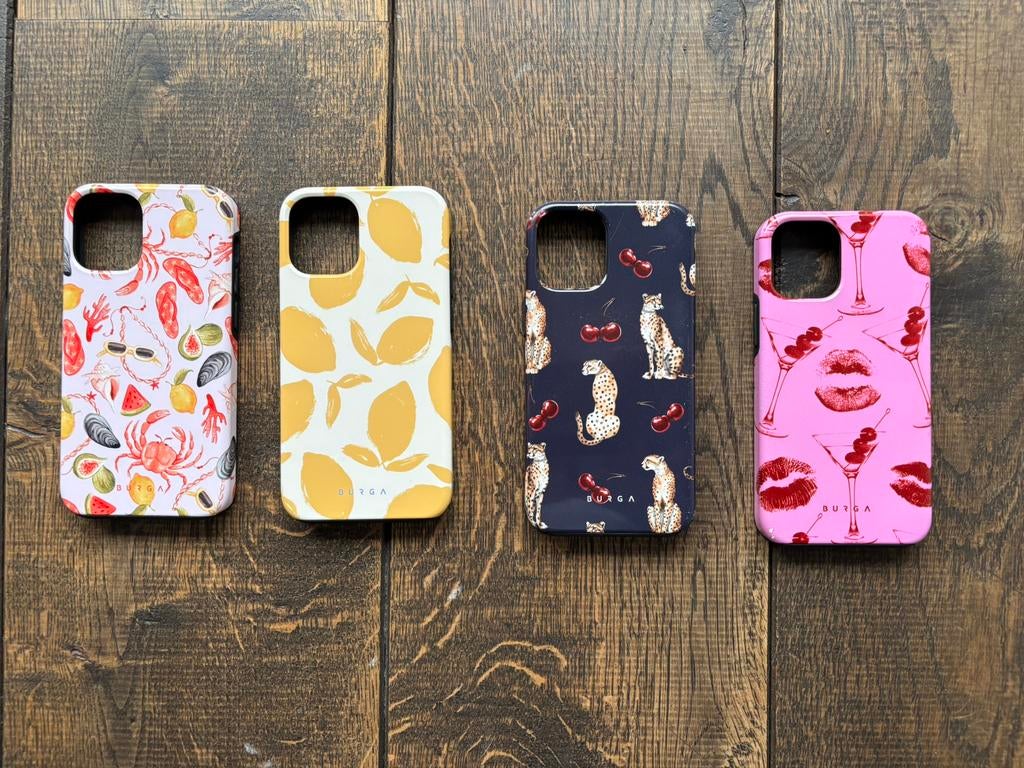 Burga hoesjes 4x voor iphone 12 mini, Ophalen of Verzenden, Zo goed als nieuw, IPhone 12 Mini