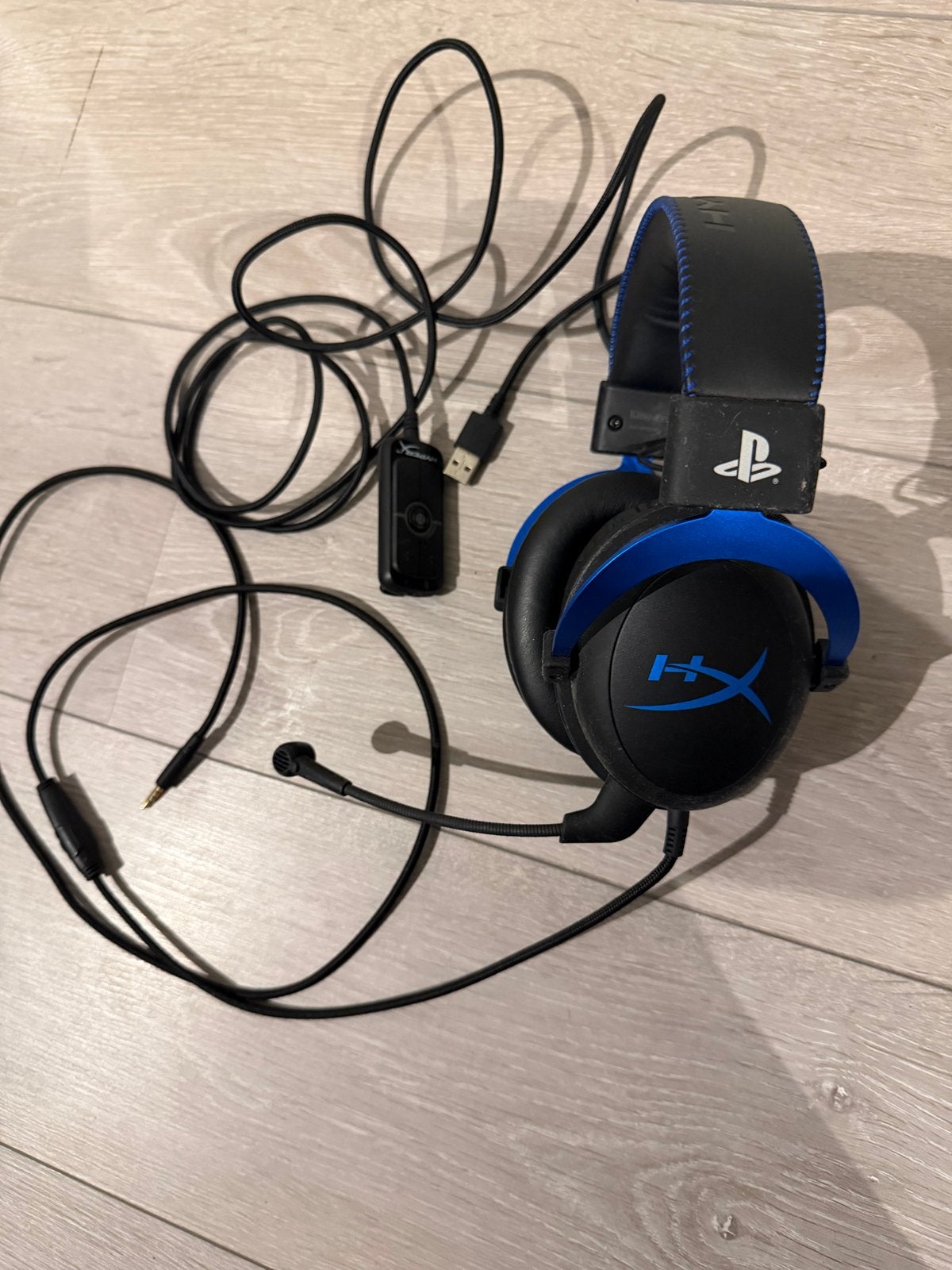 HyperX Cloud Gaming Headset Blauw Zwart voor PS/PC, Ophalen of Verzenden, Over-ear, Bedraad, Gaming headset