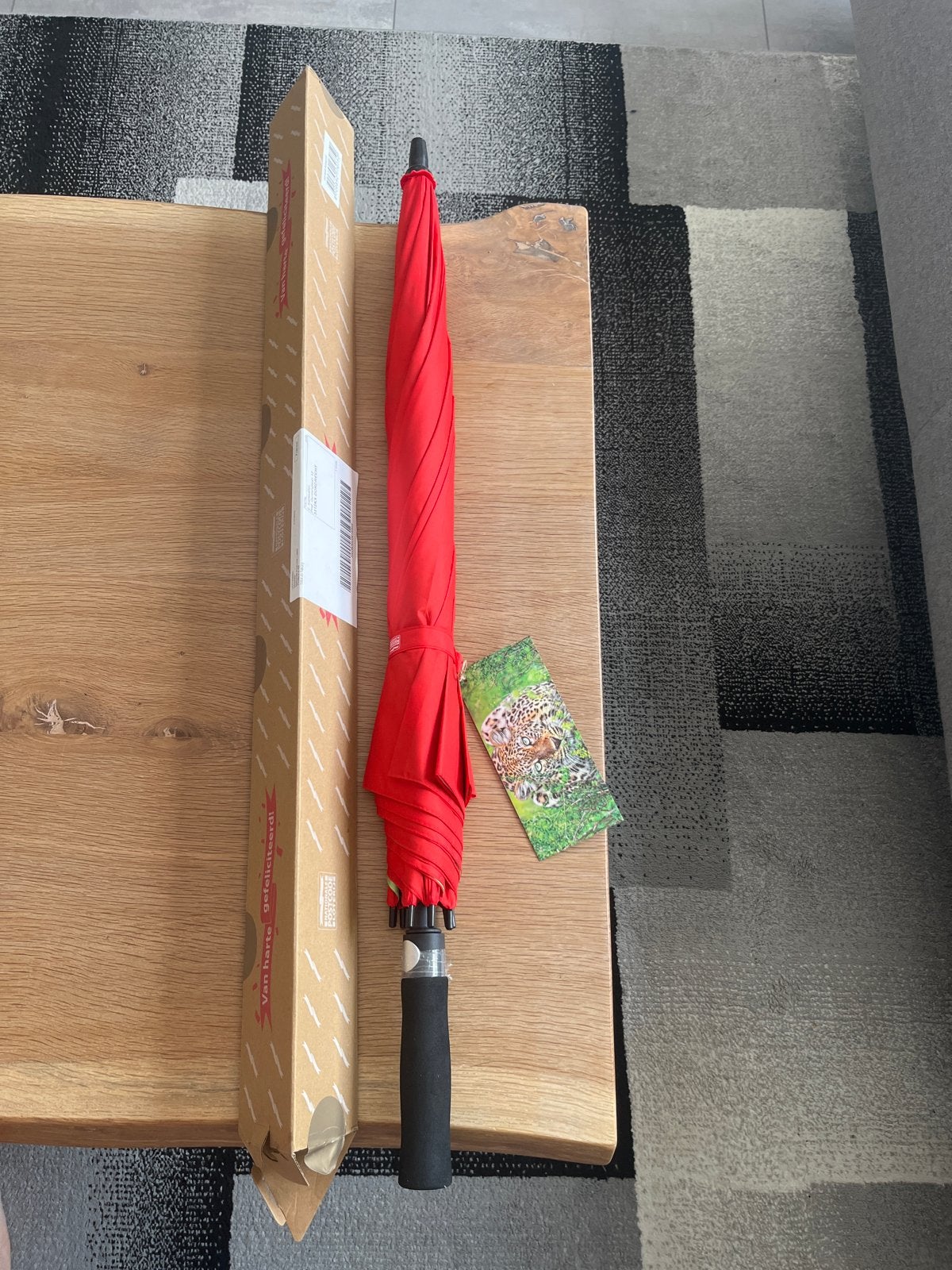 Rode paraplu - Nieuw in doos, Ophalen of Verzenden, Nieuw, Rood