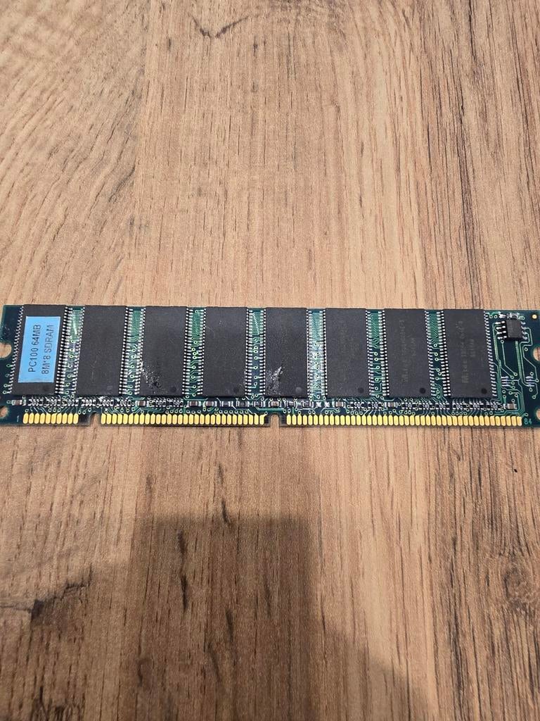 64MB PC100 SDRAM Geheugenmodule, Computers en Software, RAM geheugen, Gebruikt, Ophalen of Verzenden, DDR, Desktop