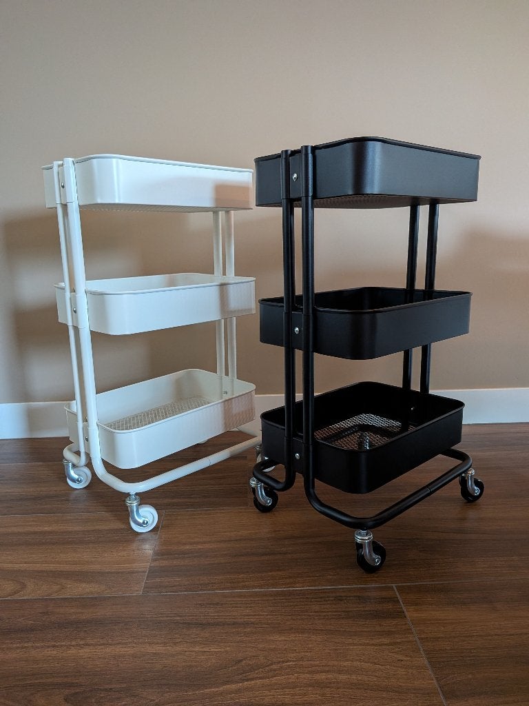 IKEA RÅSKOG zwart/wit - als set of los verkrijgbaar, Ophalen, IKEA, Keukentrolley, Zo goed als nieuw