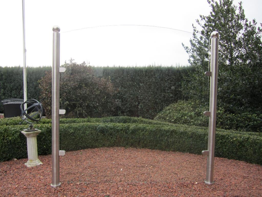 RVS windschermen glas, Ophalen, Nieuw