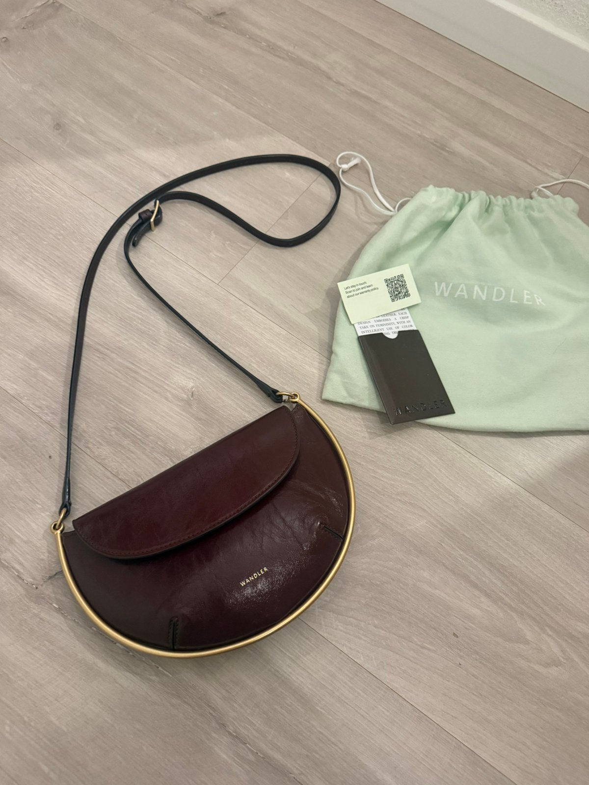 Wandler leren tas, Sieraden, Tassen en Uiterlijk, Verzenden, Gebruikt, Bruin