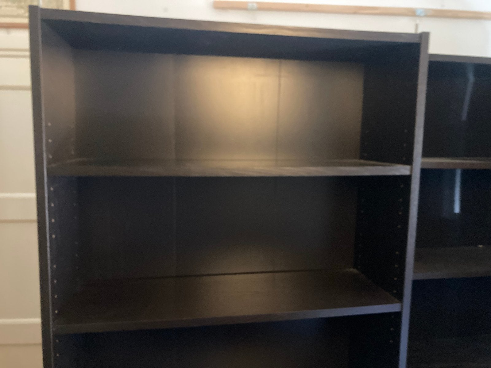 Ikea Billy zwartbruin 80cm twee kasten met opzetstuk, Ophalen, Met plank(en), Gebruikt, 200 cm of meer