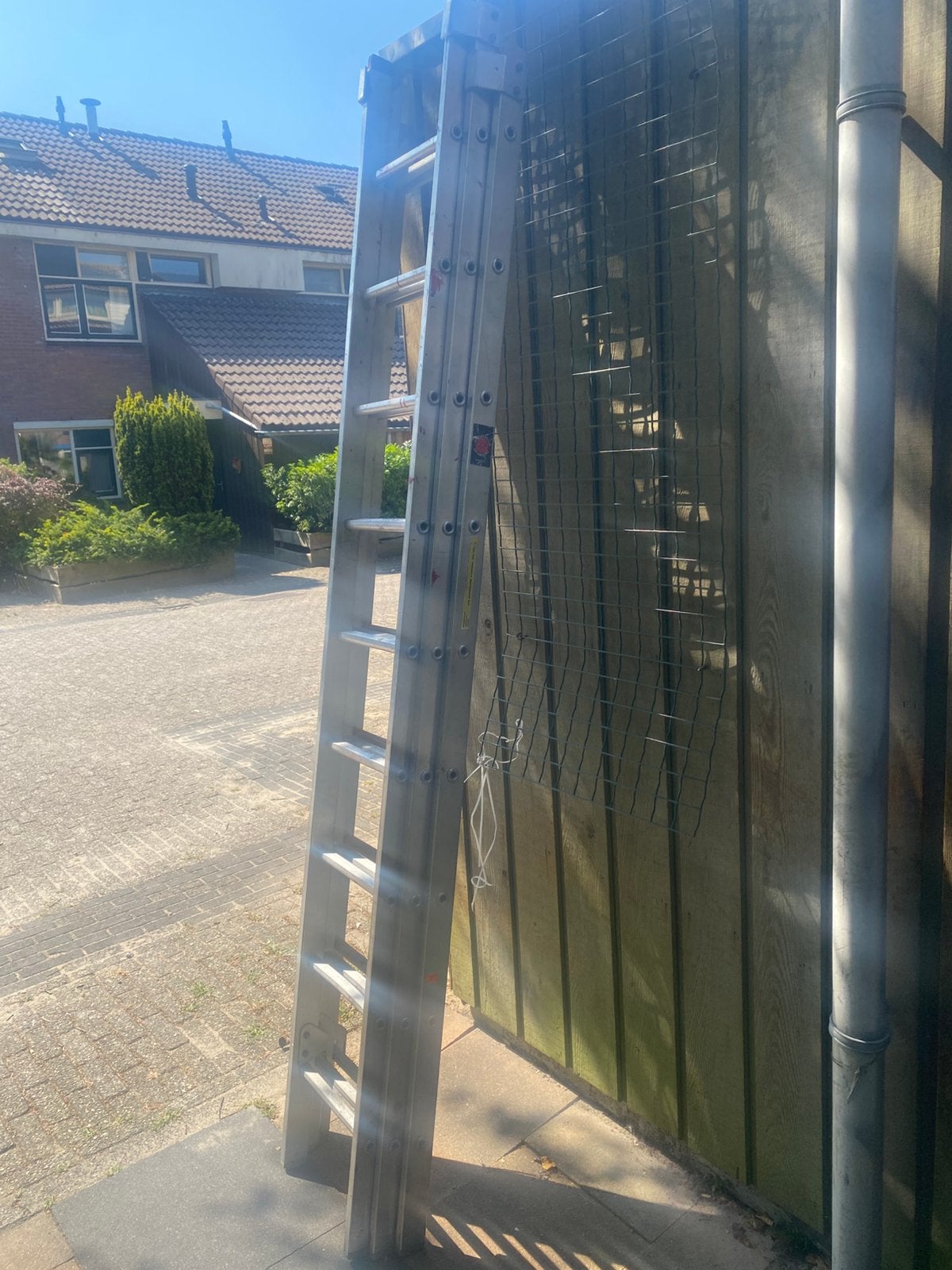 Opsteekladder, Doe-het-zelf en Verbouw, Ladders en Trappen, Ophalen, Gebruikt, Opvouwbaar of Inschuifbaar, 4 meter of meer