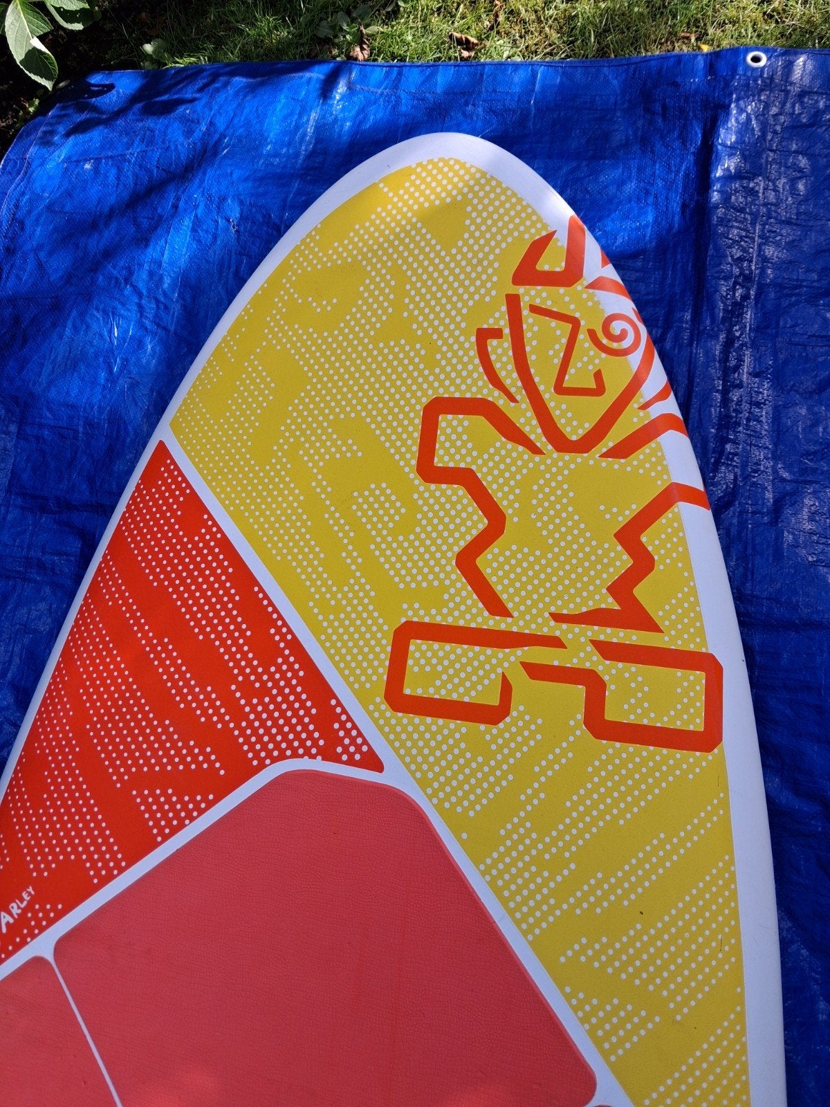 Starboard AtomiQ duo 124 softdek zwaardvin zgan, Watersport en Boten, Ophalen, Minder dan 250 cm, Zo goed als nieuw, Starboard