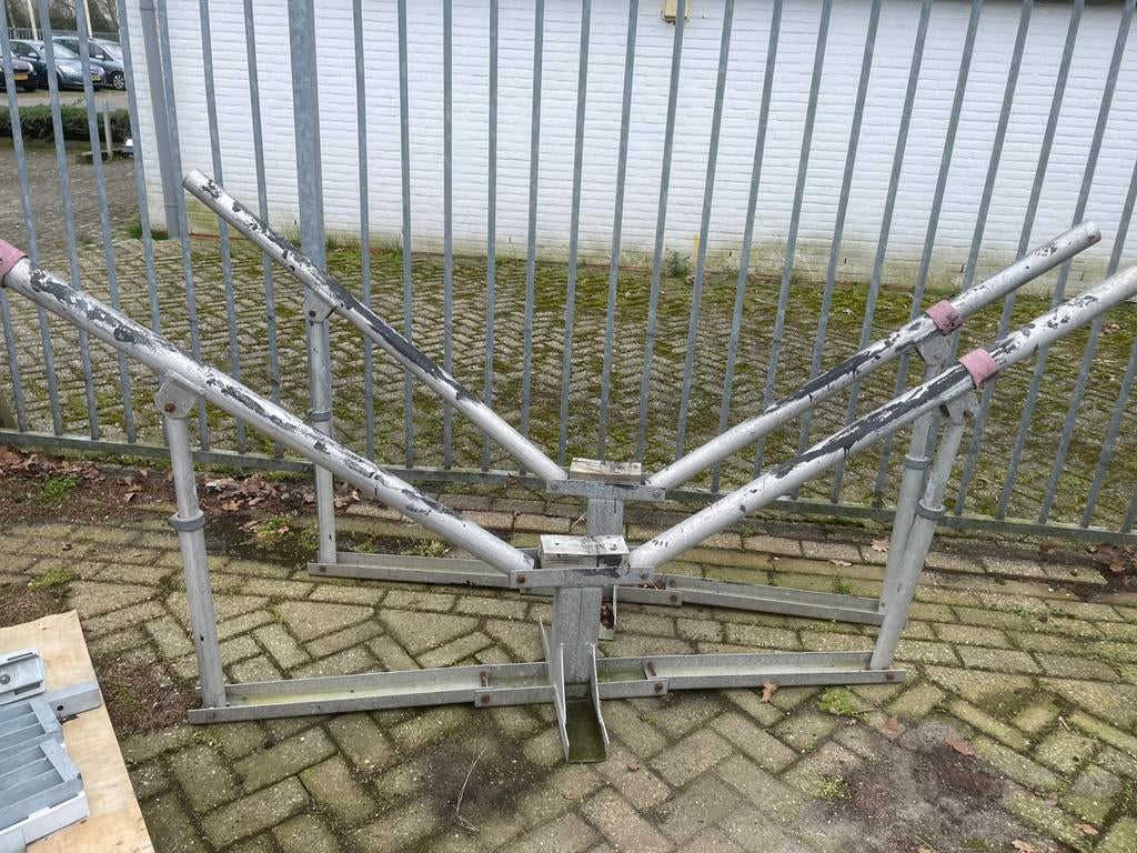 Aluminium bootsteunen / bokken – Noors systeem – tot 3000 kg, Ophalen, Gebruikt, Overige typen