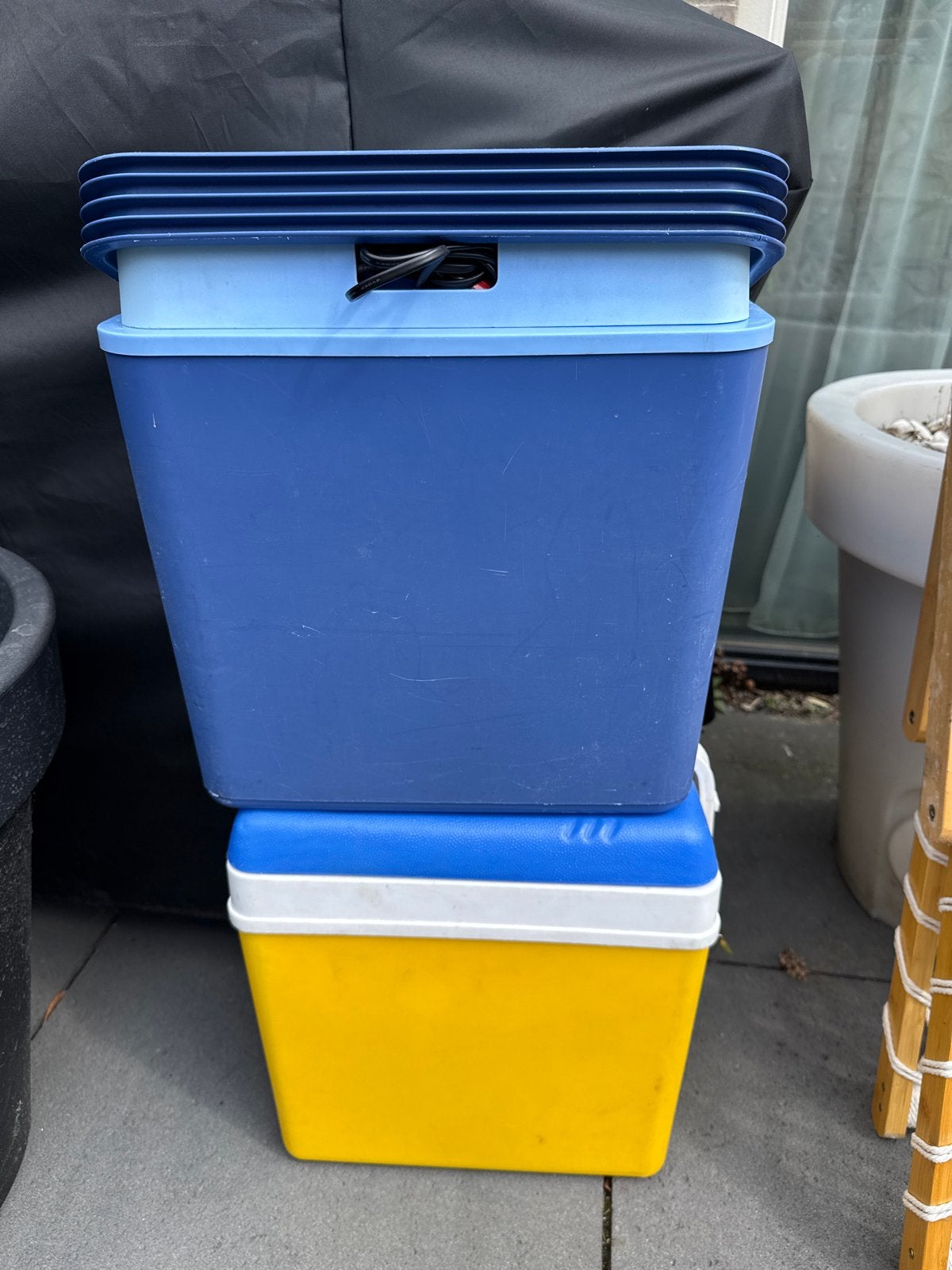 Elektrische koelbox en passieve koelbox met koelelementen, Ophalen, Gebruikt, Koelbox, Elektrisch