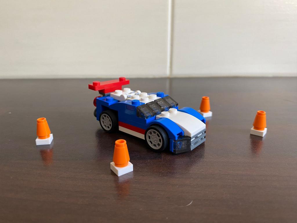 Lego Creator 31027 – blauwe racer -compleet, Lego, Ophalen of Verzenden, Nieuw, Compleet