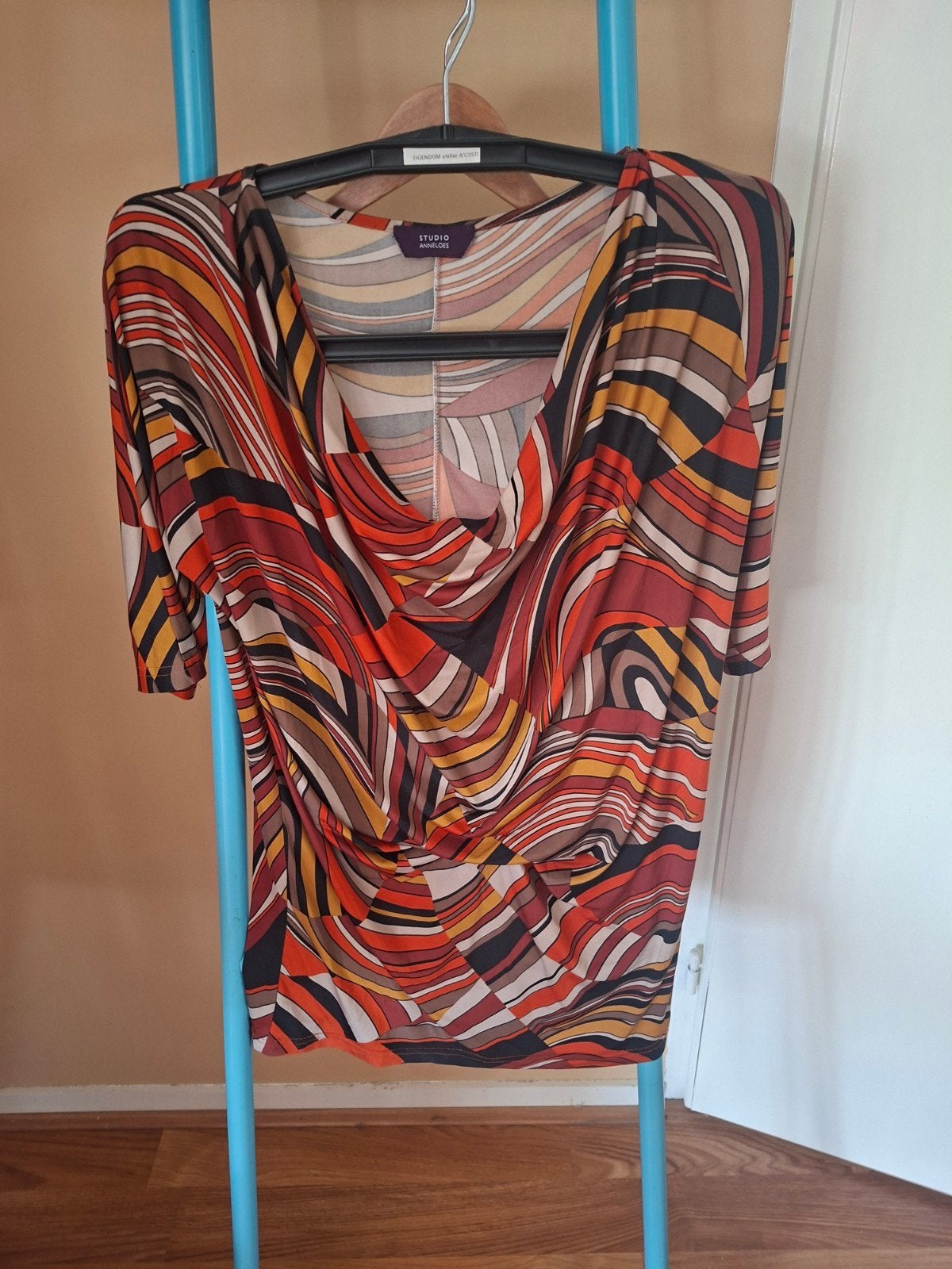 Studio Anneloes jurk met abstracte print, Kleding | Dames, Studio Anneloes, Maat 42/44 (L), Gedragen, Meerkleurig