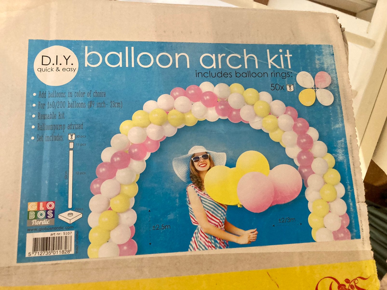 Ballonnenboog -, Ophalen of Verzenden, Zo goed als nieuw, Versiering, Geboorte of Huwelijk