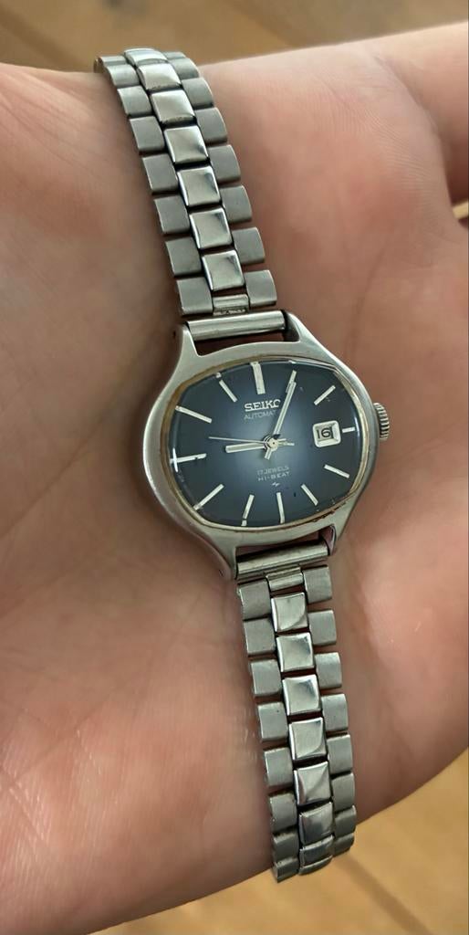 Vintage Seiko Hi-Beat Horloge, Seiko, Gebruikt, Staal, Polshorloge
