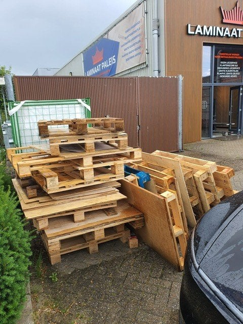 GRATIS pallets op te halen, Ophalen, Gebruikt, 50 mm of meer, Pallet