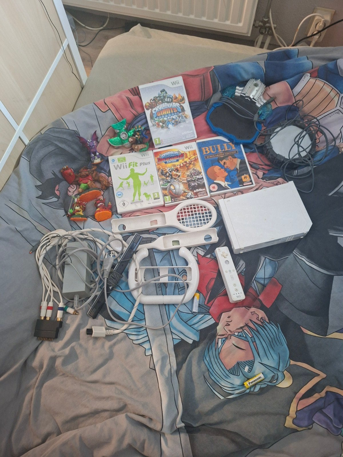 Wii Console Bundel met Games en Accessoires, Ophalen, Gebruikt, Met 1 controller, Met stuurtje