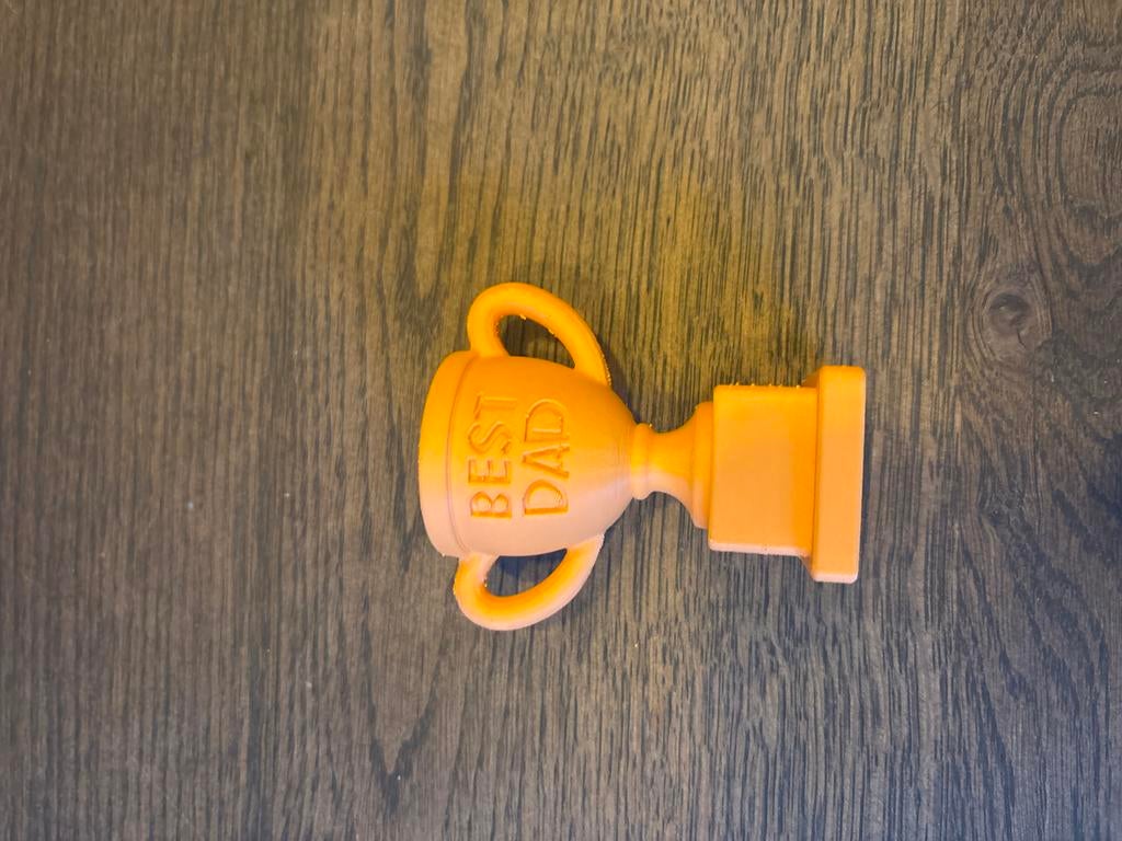 3D Geprinte 'Best Dad' Trofee - Perfect Vaderdag Cadeau, Ophalen of Verzenden, Nieuw