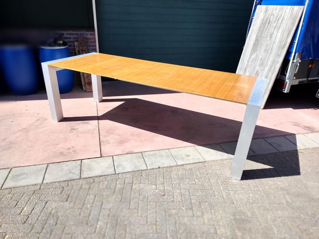 compacte eettafel tot uittrekbaar 160 tot 240 cm, Gebruikt, 200 cm of meer, 50 tot 100 cm, Vijf personen of meer