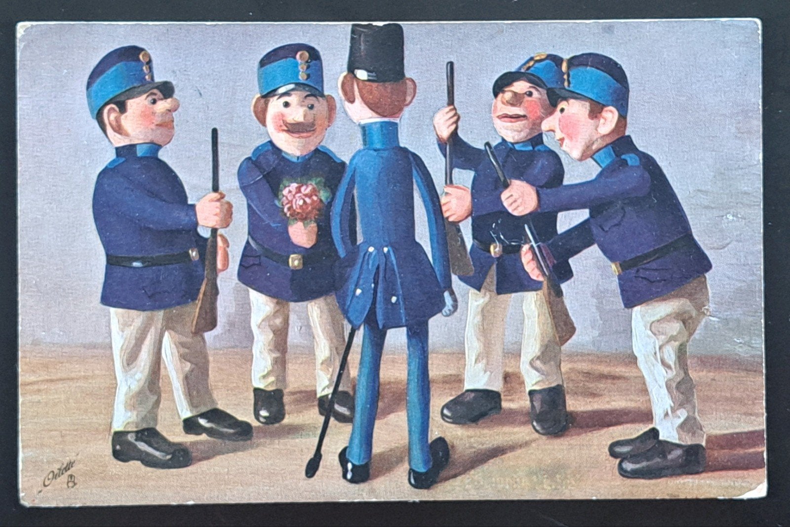 Militaire Kaart 1915 -Fritz Hildebrandt -Raphael Tuck & Sons, Ophalen of Verzenden, Voor 1920, Gelopen, Politiek en Historie