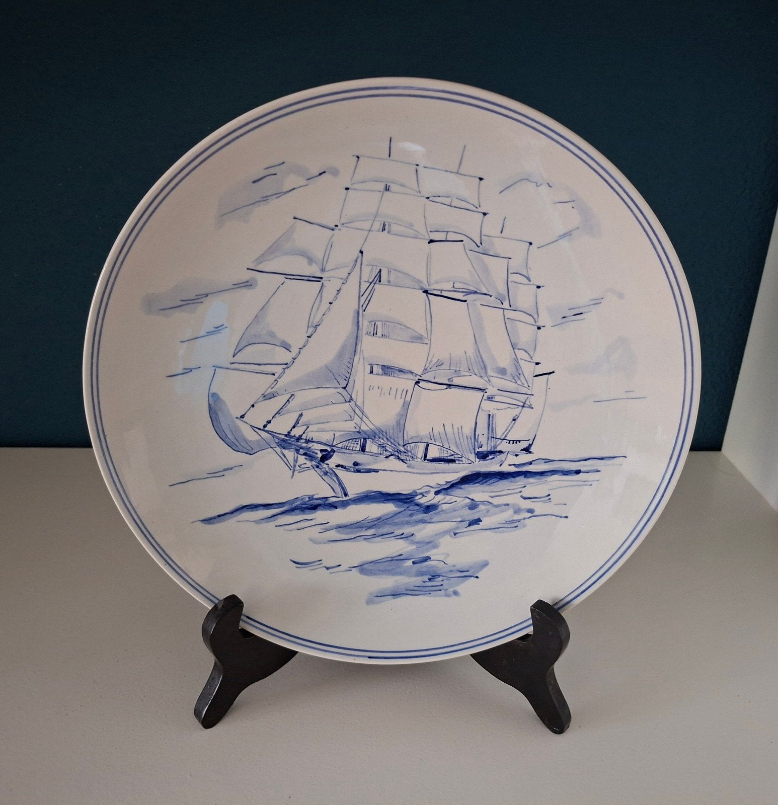 Schoonhoven keramiek bord - clipper Flying Cloud, Ophalen of Verzenden