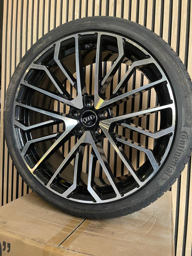 21” AUDI velgen 5x112 A6 C8 A7 en Q3 + continetnal, Auto-onderdelen, Banden en Velgen, 255 mm, Banden en Velgen, Nieuw, Zomerbanden