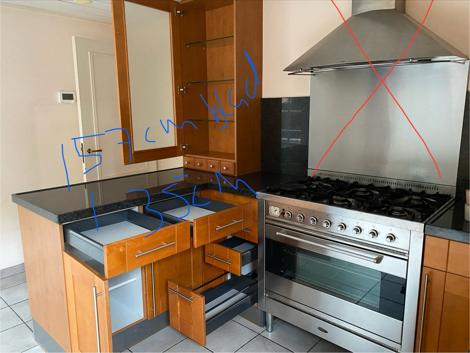 Boretti Fornuis met Oven - Gasfornuis RVS, Ophalen, Gebruikt, Hete lucht, 60 cm of meer