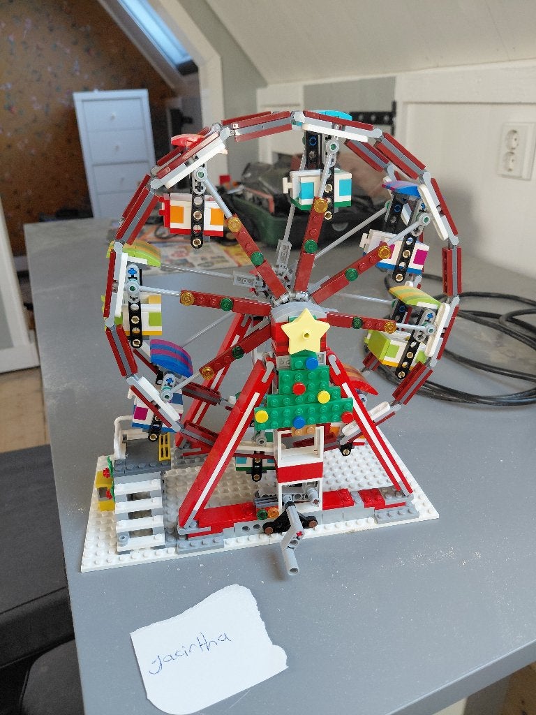 Lego kerst reuzenrad, MOC (eigen creatie), Overige thema's, Lego, Ophalen of Verzenden
