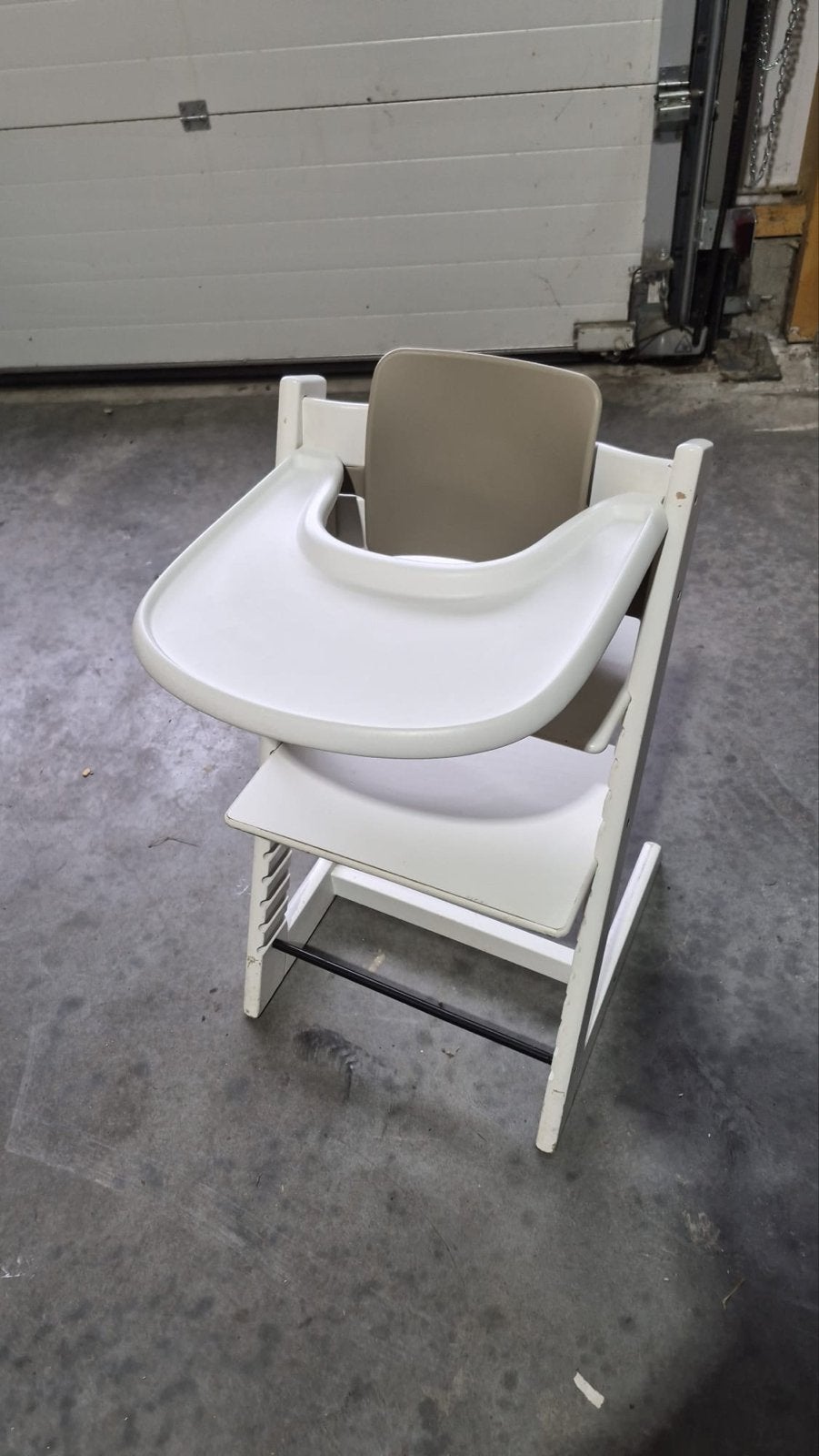 Stokke Tripp Trapp wit met Newborn Set en Tray, Gebruikt, Meegroeistoel, Stokke, Stokke